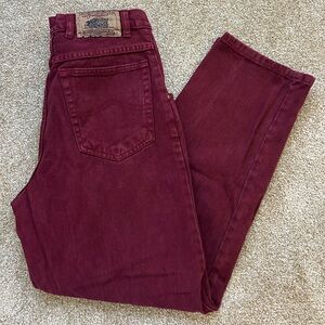 Vintage Maroon Jeans